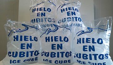 Hielos Veleta bolsas con cubos de hielo
